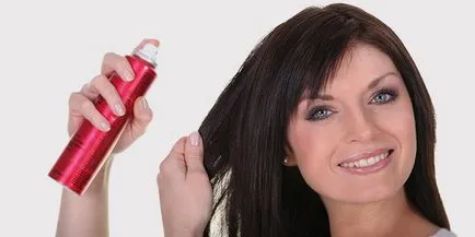 Spray pentru păr la mijloace de suprasarcină acasă