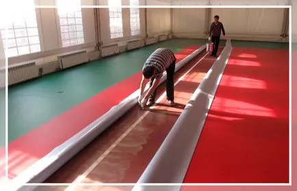 linoleum de sport pentru sala de sport Tarket, carpen, Forbo