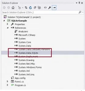 SQLite C #, practica de dezvoltare