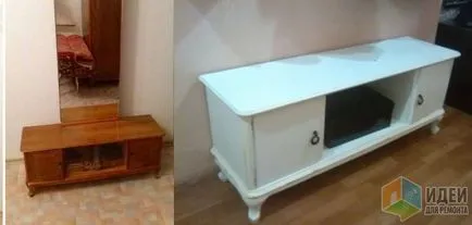 mobilier vechi înainte și după, idei pentru reparații