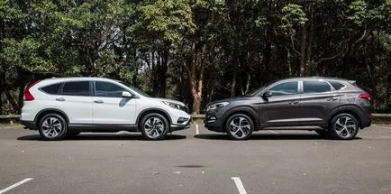 Сравнителен тест устройство Hyundai Tucson и Honda CR-V