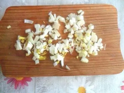 Sült burgonya sertés egy serpenyőben - lépésről lépésre recept fotók