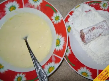 Sertés tekercs pácolt uborka és a sajt (recept lépésről lépésre a fotó)