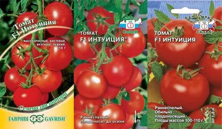 Tomate „intuiție f1» - descrierea soiurilor de tomate fotografie, comentarii