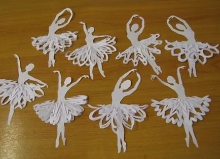 Stencil a hópelyhek balerina