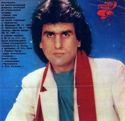 Toto Cutugno (toto cutugno) biografie, fotografii de cântăreață