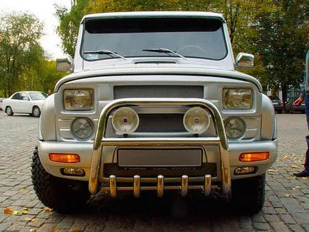 Tuning UAZ Hunter-469 off-road a kezüket