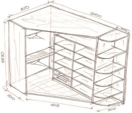 Modificări desene dulapuri de colț coupe pentru casa, casa noastră