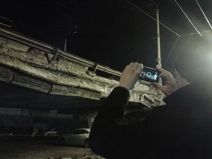 La Kiev, un pod sa prăbușit pe Shulyavka - fotografii, noul timp