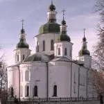 Szent András templom, a sétány Kijevben
