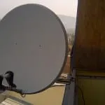 Антената на балкон Q, любителски, сателитна чиния
