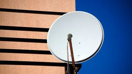 Erkély műholdas antenna és TV