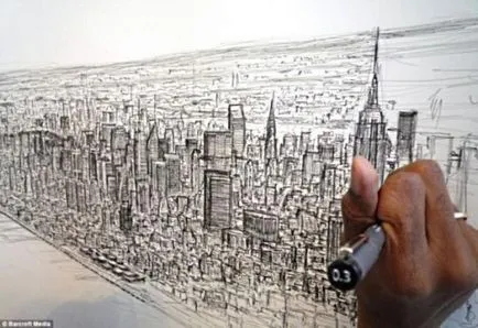 Autista Stephen Wiltshire felhívta a memóriából egy hatalmas panoráma New York - faktrum