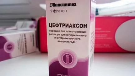 Ceftriaxone ангина много дни убождане антибиотик