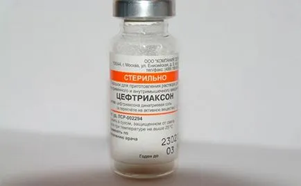 Ceftriaxone ангина много дни убождане антибиотик