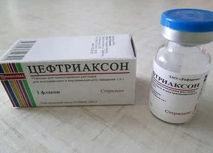 Ceftriaxone ангина много дни убождане антибиотик