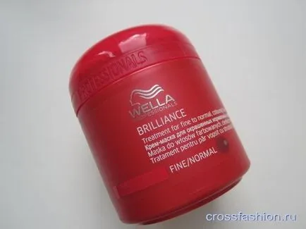 grup Crossfashion - Wella strălucire masca de culoare crem pentru revizuire normală și păr fin