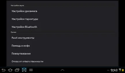 Selectați un program pentru a crește volumul pe Android (Galaxy Tab 2)