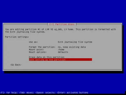 Debian разбивка ръчно задвижване с Fdisk, създаване на дялове LVM и монтаж на системата, rtfm Linux, DevOps