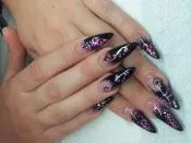 Nail design csillogás, fotó és videó lépésről lépésre