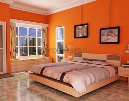 Design-Orange dormitor - opțiuni de design pentru un interior dinamic