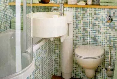 Дизайнът на тесен собствена баня плюс
