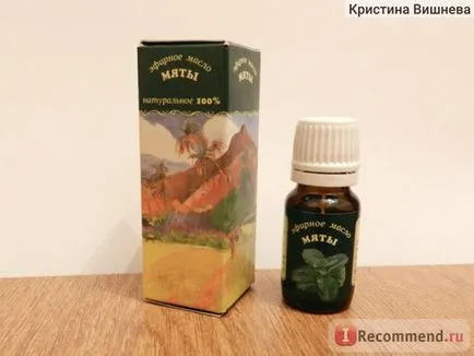 Ulei esential de menta elfarma - „salvat de la cosurile rosii si fotografii puncte negre, descriere menta