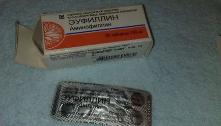 Aminofillin mint vizelethajtó adagolási kompozícióból