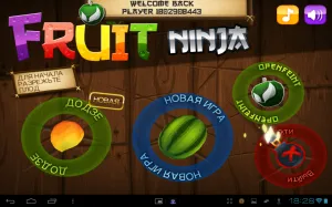 ninja de fructe - unul dintre hit-uri absolute pe sistemul de operare Android