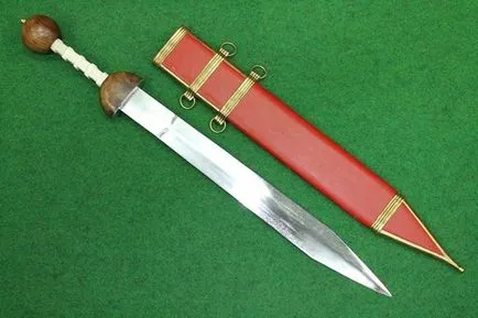 Gladius - римски меч острие и бойни характеристики на размер, легионери оръжие, видове испански,