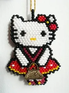 Hello Kitty, моите любими мъниста