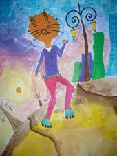 Rezultatele concurs de desen pentru copii „Moon Cat“ 2015