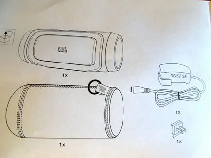 taxa jbl - 2 în 1 difuzor universal, cu Bluetooth și sursa de alimentare