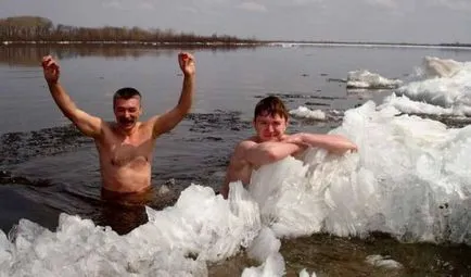 Как да започне да плува в студена вода