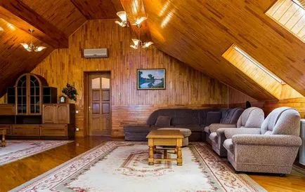 Как да се украсяват вътрешността на тавана на дървените къщи със собствените си ръце Ремонт на апартаменти снимка