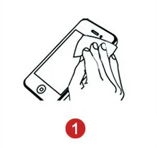 Как да се придържаме предпазното фолио на екрана на смартфона