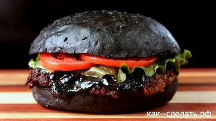 Hogyan készítsünk fekete burger ház