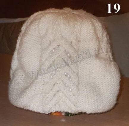 Как да шият подплата от полар за плетени шапки, плетени шапки