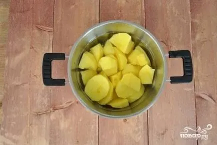 Burgonya rakott zöldségek - lépésről lépésre recept fotók