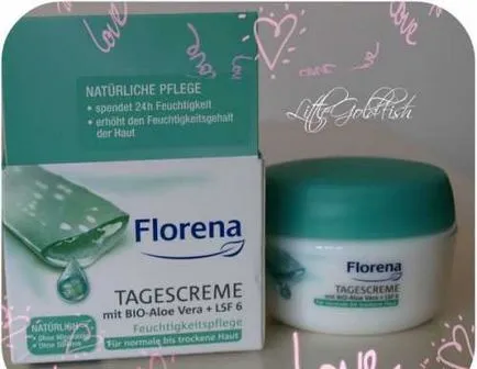 Cream Florena дневен крем с органично алое вера SPF 6 за нормална към суха кожа - моят