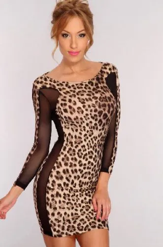 Leopard rochie 2017-2018, rochie la modă