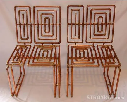 Мебели, направени от стари пластмасови и метални тръби със собствените си ръце - със собствените си ръце занаяти - занаяти