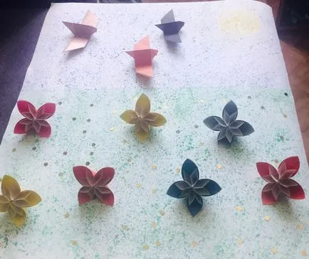 Mester osztályban origami „virág rét”