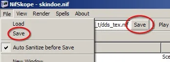 редактиране Modding и променящи се текстури в nifskope