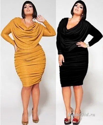 Trendy коктейлни и вечерни рокли за дебелите жени за 2015 г.