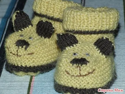 Medvék bratishki - baba cipő - kötés - Home Moms
