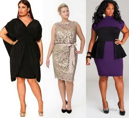 Trendi koktél és estélyi ruhák kövér nők 2015