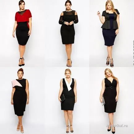 Trendi koktél és estélyi ruhák kövér nők 2015