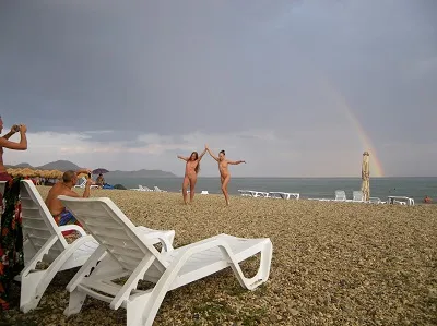 Nudista strand a Koktebel (Krím) fotók, irányok, leírás