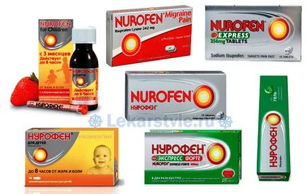 Instrucțiuni de Nurofen pentru utilizare (tablete) face Nurofen produse